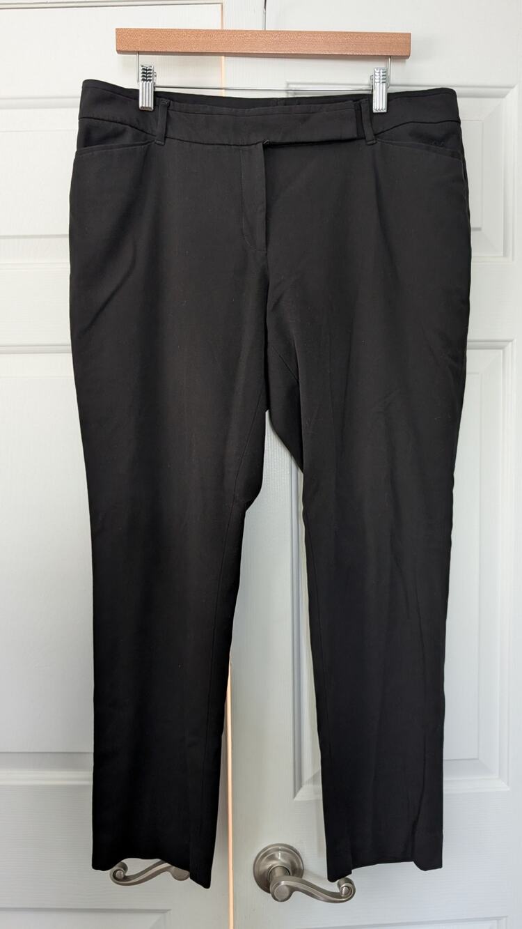 White House Black Market Black Slim Leg Dress Pants